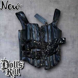 Dolls Kill Widow “Crush Your Soul” Corset Top – Size XS – Brand New (SOLD OUT)